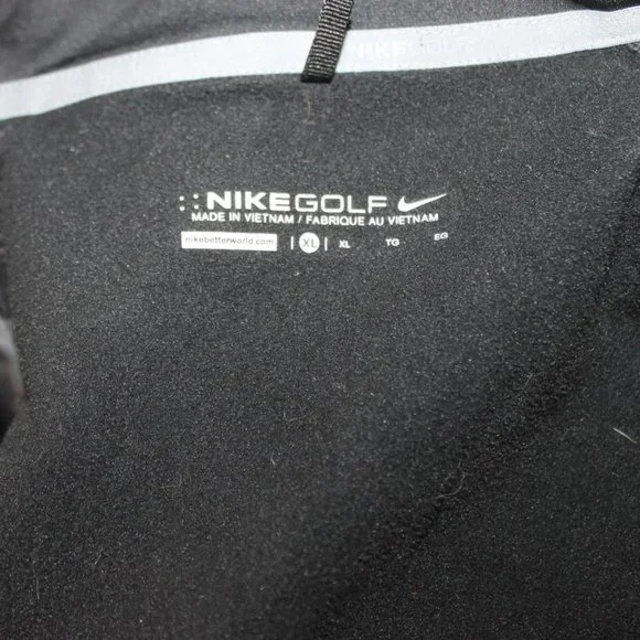 NIKE GOLF AEROLOFT Black Puffer Jacket Coat Woman Size XL Full Zipper Front L/S - Picture 13 of 14